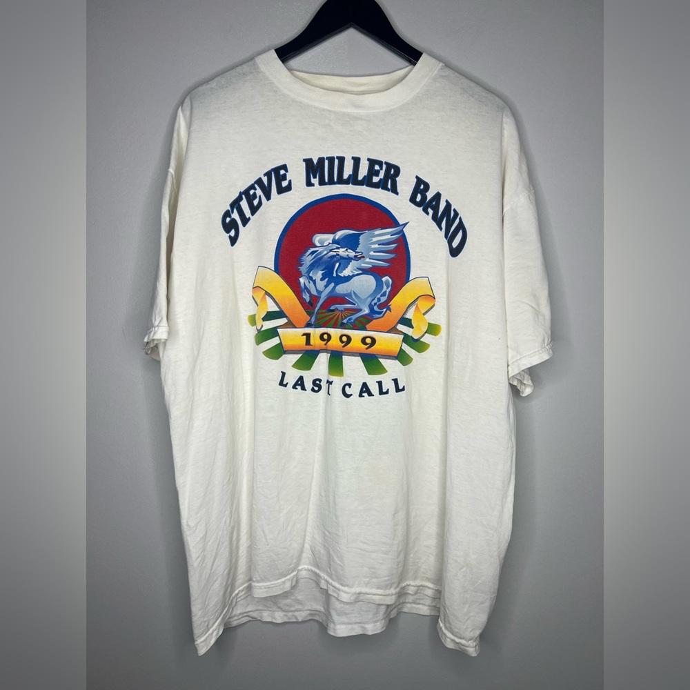 Steve Miller Band 1999 Tour Tee XL Vintage Rock Shirt Double Sided Graphic